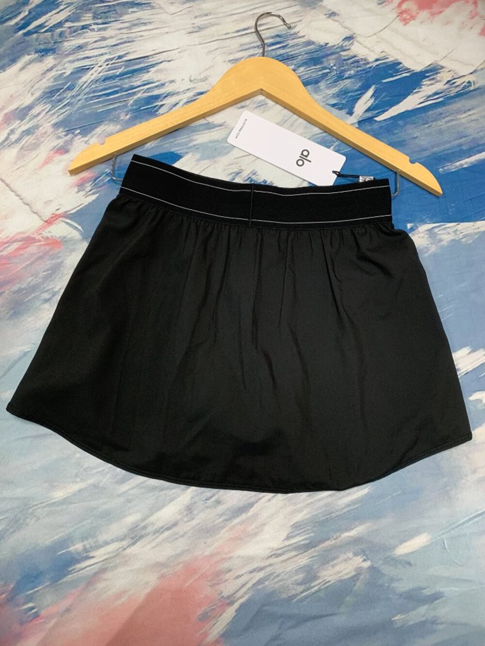 ALO Yoga Black Match Point Tennis Skirt XXS XS🎾Sophisticated Sporty Style - Picture 4 of 5
